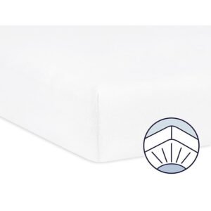 Drap-housse pour lit enfant – Blanc- Julius Zöllner