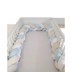 Tour de lit bébé tressé 3m – BebeMam