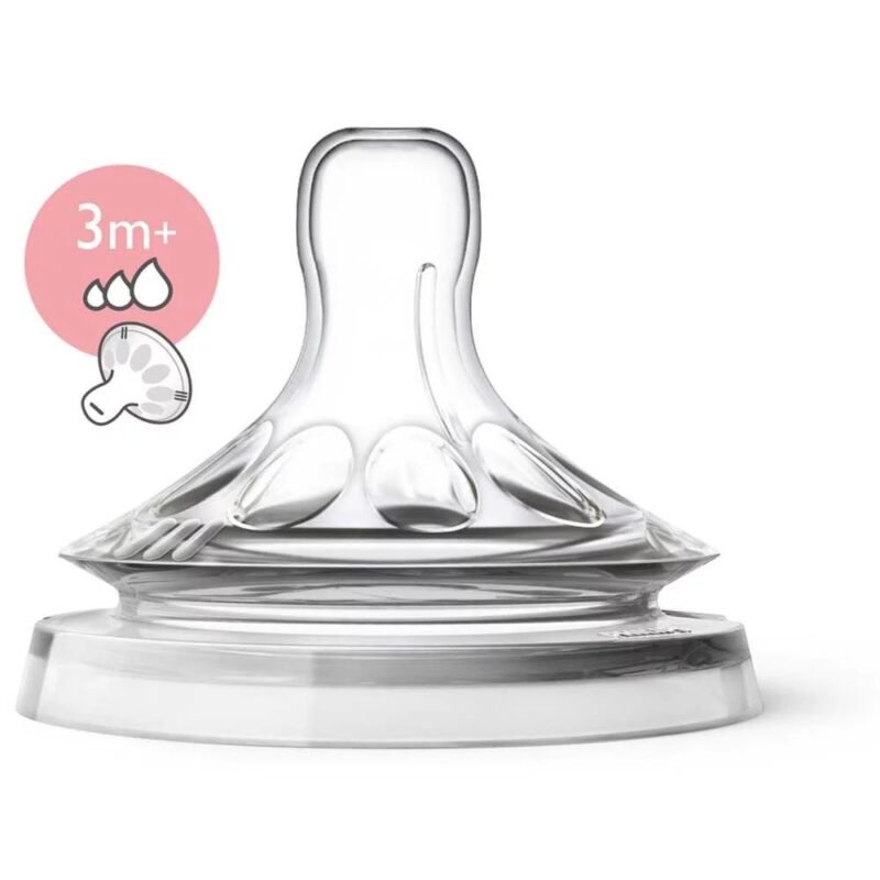 Lot De 2 Tétines Natural 3m+/Flux variable – AVENT – Image 2