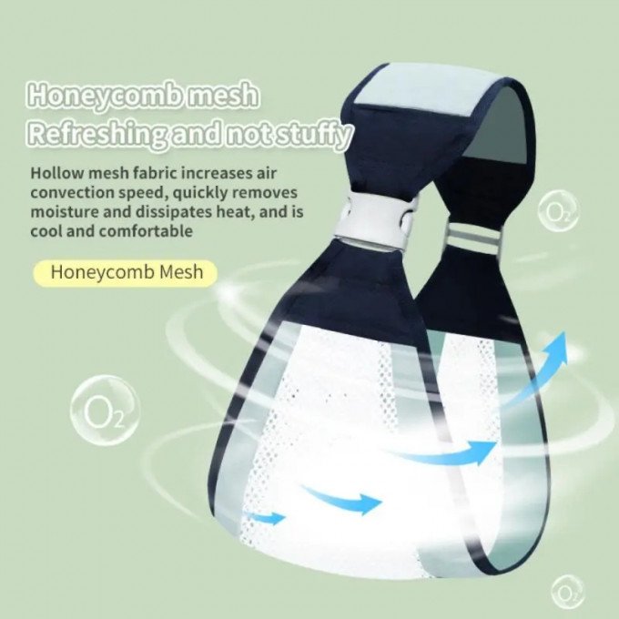 Porte-bébé réglable, écharpe de transport multifonctionnel – Image 6