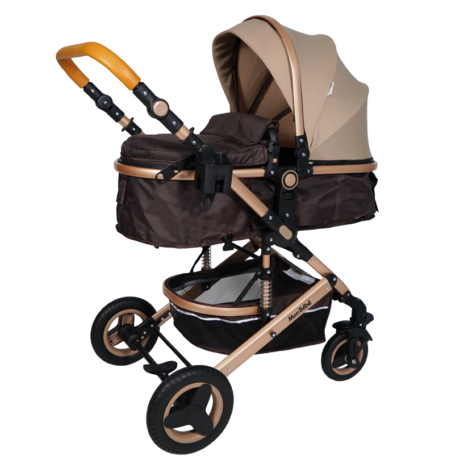 POUSSETTE URBAN TENDANCE RÉVERSIBLE BEIGE – MON BÉBÉ