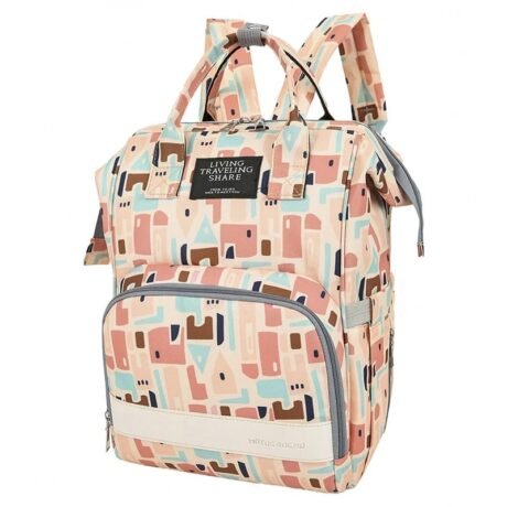 Sac à dos à langer pour bébé – Motif  coloré