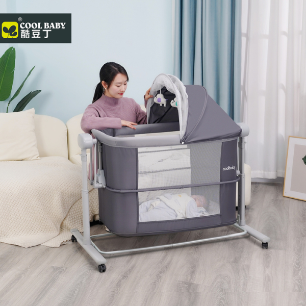 Berceau Cododo électrique balancelle 2 niveau Parc 5en1 Multifonction – Coolbaby – Image 2