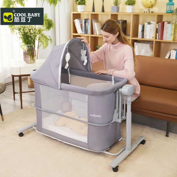 Berceau Cododo électrique balancelle 2 niveau Parc 5en1 Multifonction – Coolbaby – Image 4